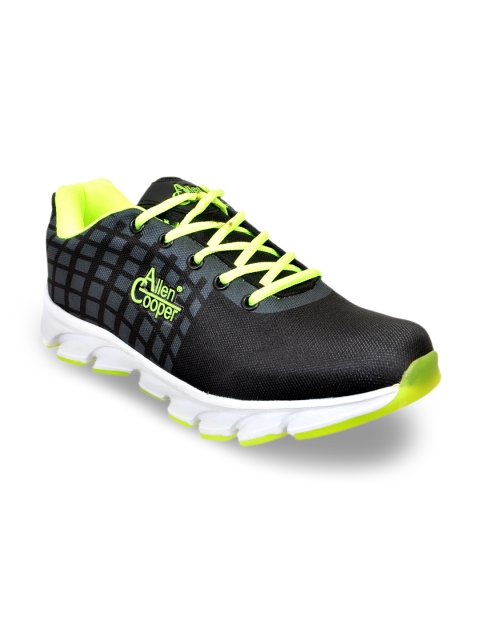 

Allen Cooper Men Black Running Shoes