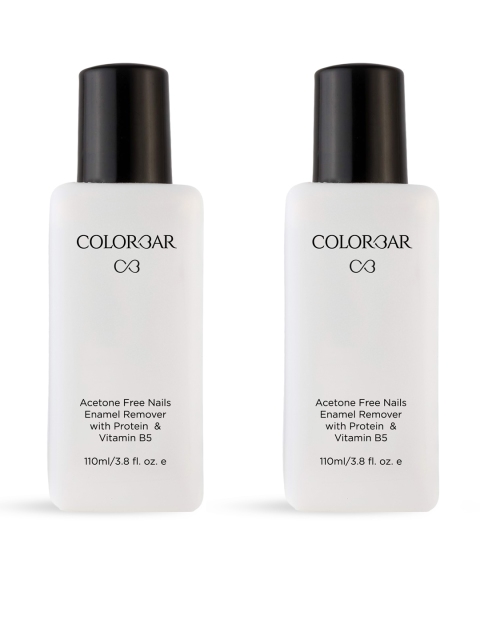

Colorbar Set Of 2 Acetone Free Nail Enamel Remover, White