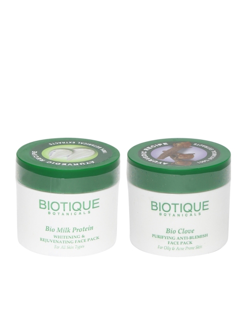 

Biotique Unisex Set of 2 Face Pack, White