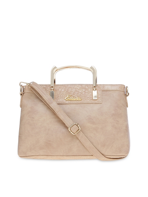 

ESBEDA Beige Solid Handheld Bag