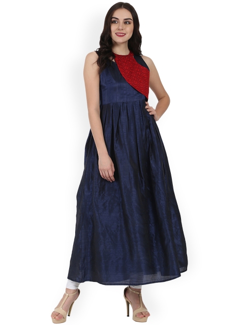 

Nayo Women Blue Solid Anarkali Kurta