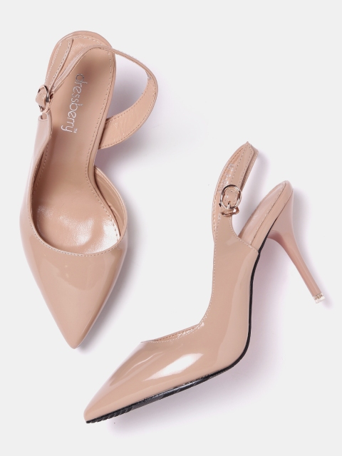 

DressBerry Women Beige Solid Pumps