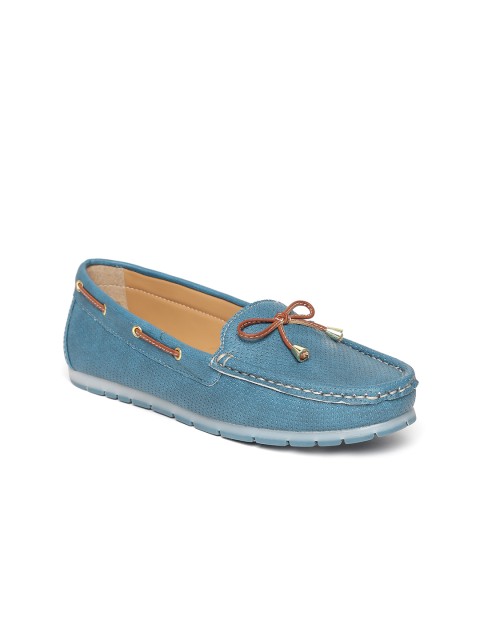 

Carlton London Women Blue Textured Boat Shoes