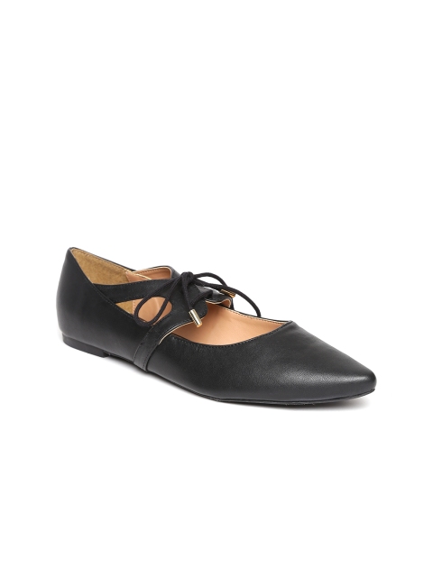 

Carlton London Women Black Solid Synthetic Ballerinas