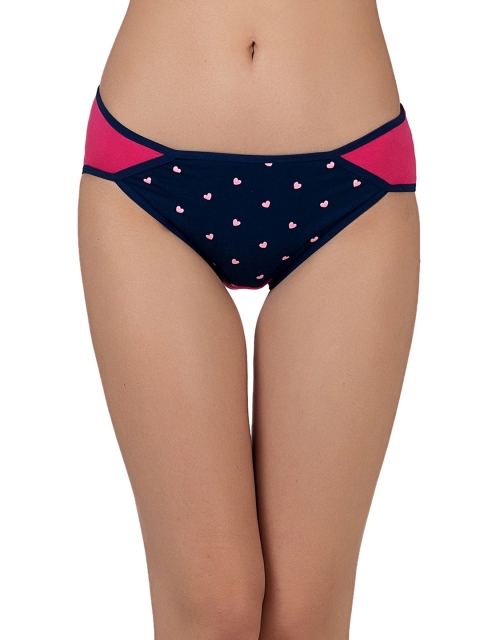 

Clovia Women Blue & Pink Printed Hipster Briefs PN2077P08L