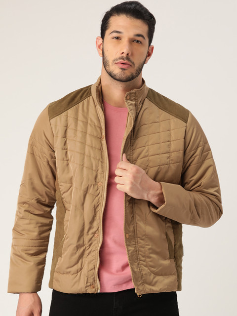 

Cloak & Decker by Monte Carlo Men Beige Solid Quilted Jacket