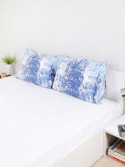 

House This Set of 2 Blue Printed 18" x 27" Rectangular Pillow Covers