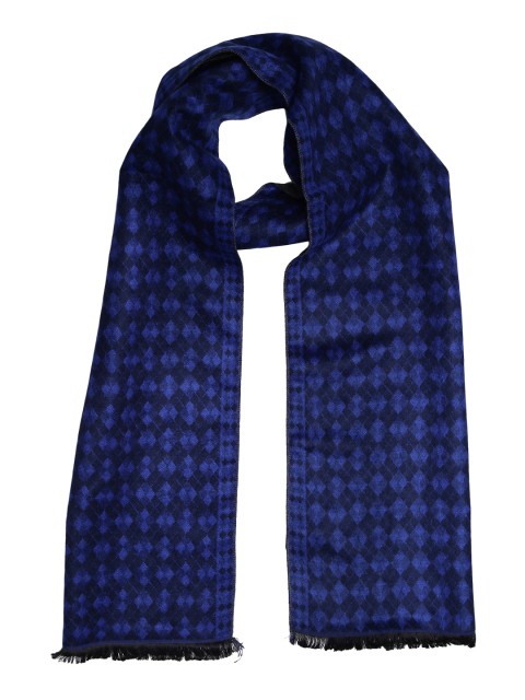 

Alvaro Castagnino Men Blue & Grey Printed Reversible Muffler