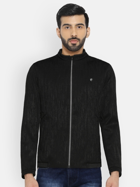 

Fort Collins Men Black Solid Bomber Jacket