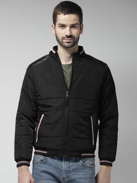 

Fort Collins Men Black Solid Bomber Jacket