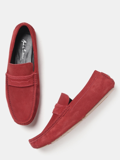 

Mast & Harbour Men Brick Red Driving Shoes