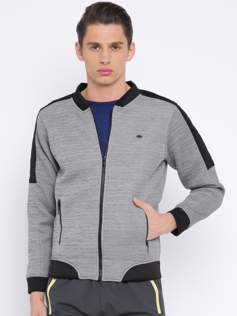 

Proline Active Men Grey Solid Sporty Jacket