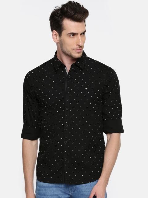 

SPYKAR Men Black Slim Fit Printed Casual Shirt