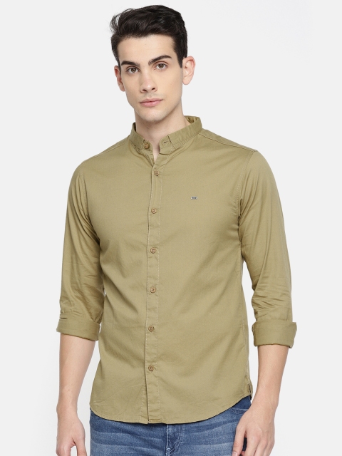 

SPYKAR Men Khaki Slim Fit Solid Casual Shirt