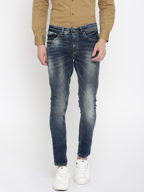 

SPYKAR Men Blue Skinny Fit Low-Rise Clean Look Stretchable Jeans