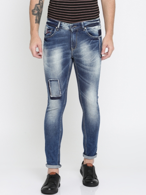 

SPYKAR Men Blue Skinny Fit Low-Rise Clean Look Stretchable Jeans