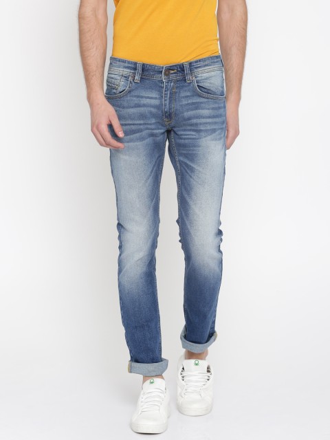

SPYKAR Men Blue Skinny Fit Low-Rise Clean Look Stretchable Jeans