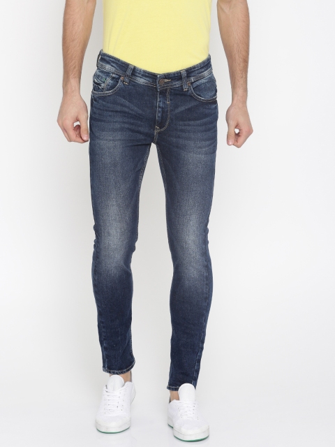 

SPYKAR Men Blue Super Skinny Fit Low-Rise Clean Look Stretchable Jeans