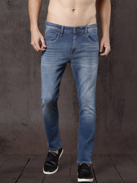 

Roadster Men Blue Skinny Fit Mid-Rise Clean Look Stretchable Ankle-Length Jeans