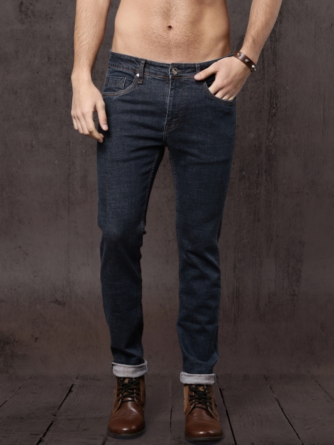 

Roadster Men Blue Skinny Fit Mid-Rise Clean Look Stretchable Jeans