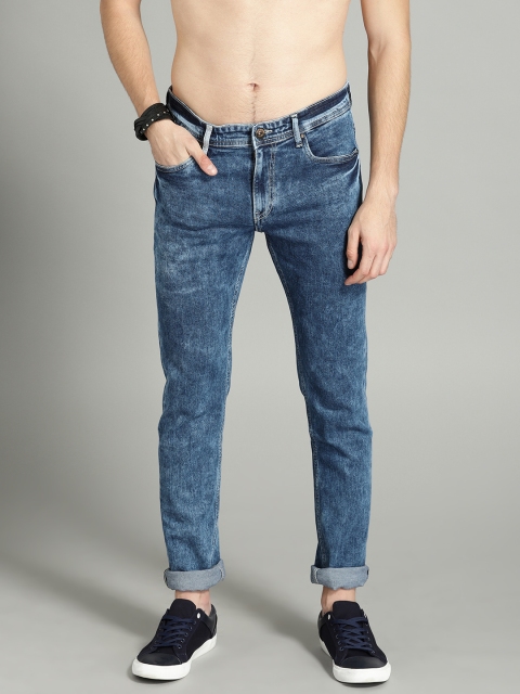 

Roadster Men Blue Skinny Fit Mid-Rise Clean Look Stretchable Jeans