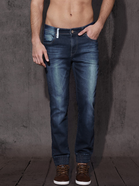 

Roadster Men Blue Slim Fit Mid-Rise Clean Look Stretchable Jogger Jeans