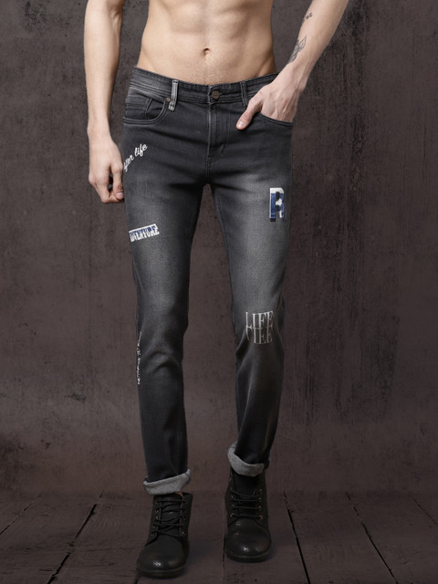 

Roadster Men Black Skinny Fit Mid-Rise Clean Look Stretchable Jeans