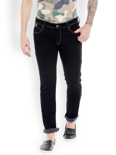 

High Star Men Black Slim Fit Mid-Rise Clean Look Stretchable Jeans