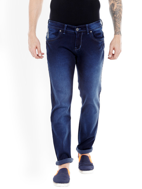 

High Star Men Blue Slim Fit Mid-Rise Clean Look Stretchable Jeans