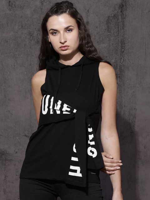 

Roadster Women Black Solid Top