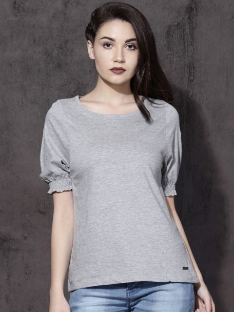 

Roadster Women Grey Solid Top