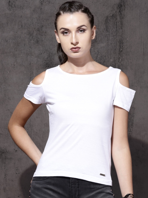 

Roadster Women White Solid Top