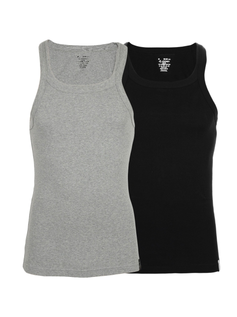 

Jockey Men Pack of 2 Innerwear Vests, Black