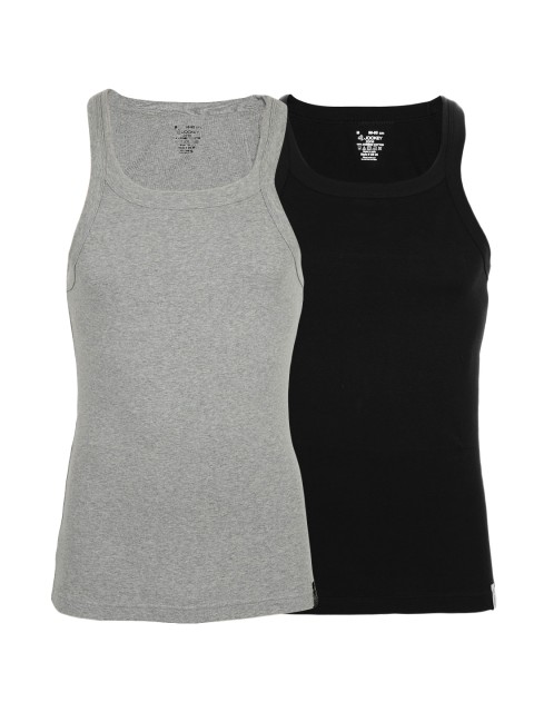 

Jockey Men Pack of 2 Innerwear Vests, Grey