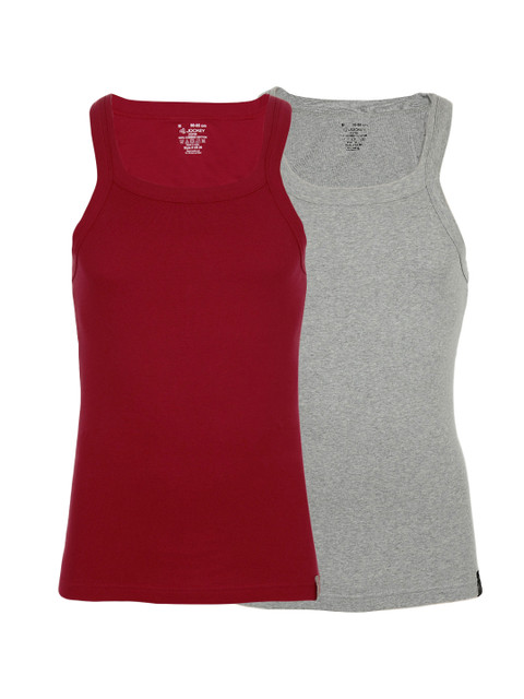 

Jockey Men Pack of 2 Innerwear Vests, Red