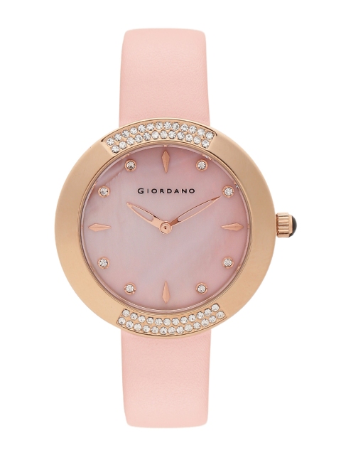 

GIORDANO Women Pink Analogue Watch C2026-02