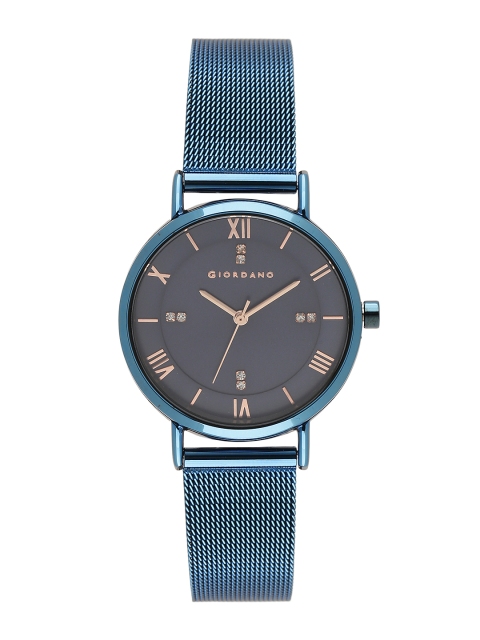 

GIORDANO Women Navy Analogue Watch A2065-66, Navy blue