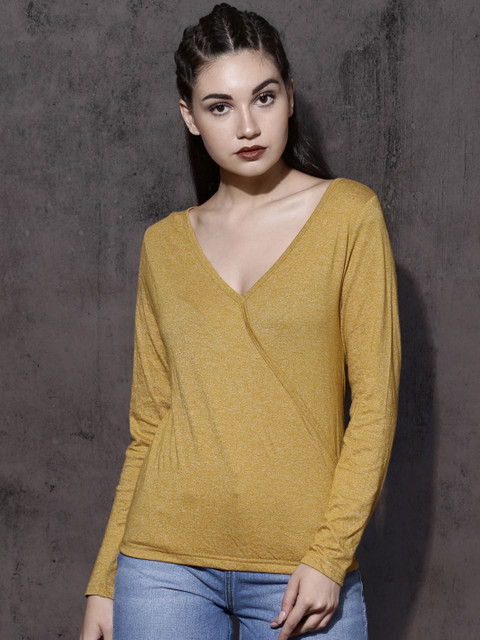 

Roadster Women Mustard Yellow Top