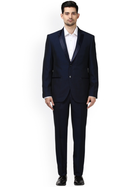 

Park Avenue Blue Slim Fit Single-Breasted Formal Suit