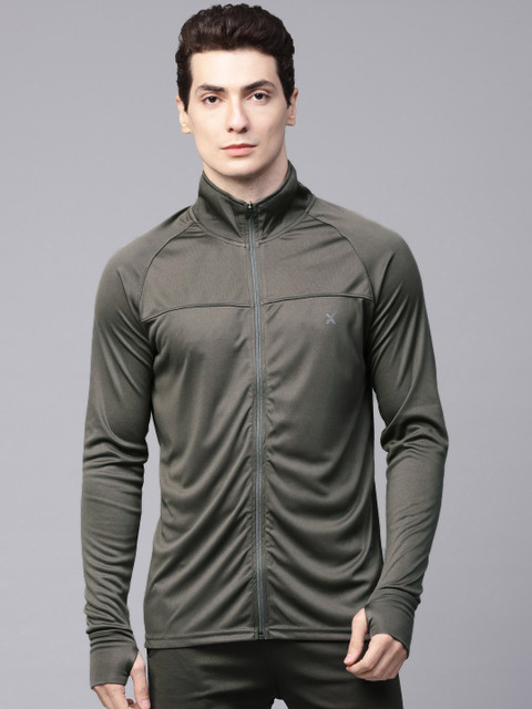 

HRX by Hrithik Roshan Men Olive Green Solid Sporty Jacket