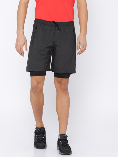 

Puma Men Black Solid Sports Shorts