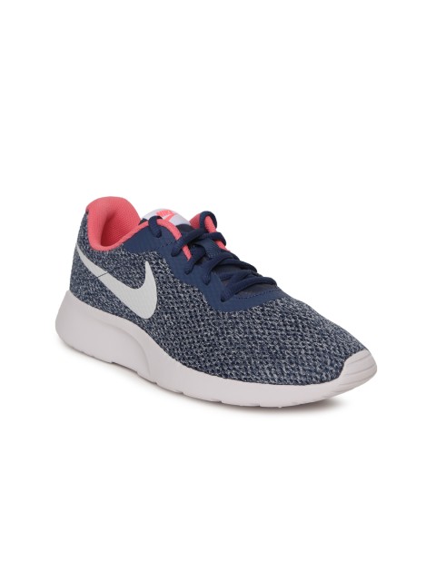 

Nike Women Navy TANJUN Sneakers, Navy blue