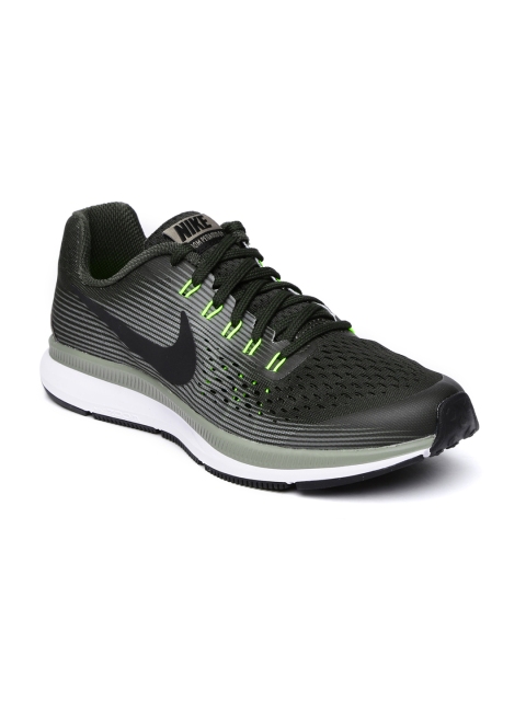 

Nike Boys Olive Green ZOOM PEGASUS 34 Running Shoes