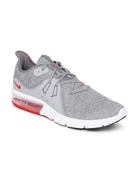 

Nike Men Grey AIR MAX SEQUENT 3 Running Shoes