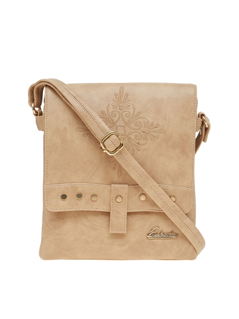 

ESBEDA Beige Solid Sling Bag