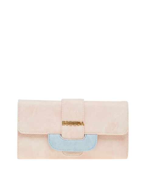 

ESBEDA Women Pink Solid Two Fold Wallet