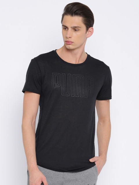 

Puma Men Black Dri-Release Novelty Graphic Printed Round Neck T-shirt
