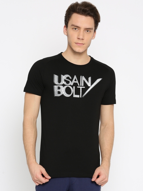 

Puma Men Black UB Slim Fit Printed Round Neck T-shirt
