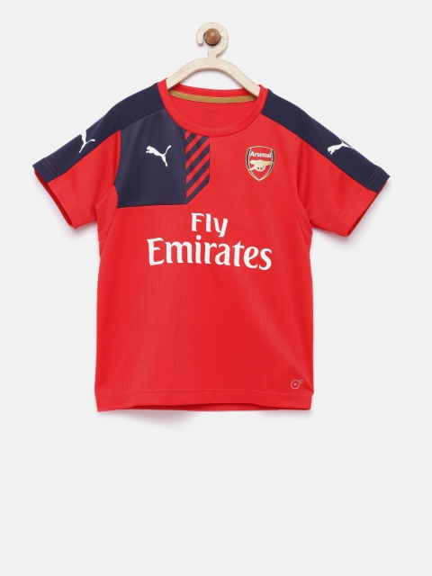 

Puma Boys Red Navy Colourblocked AFC Training Jersey Anthracite T-shirt