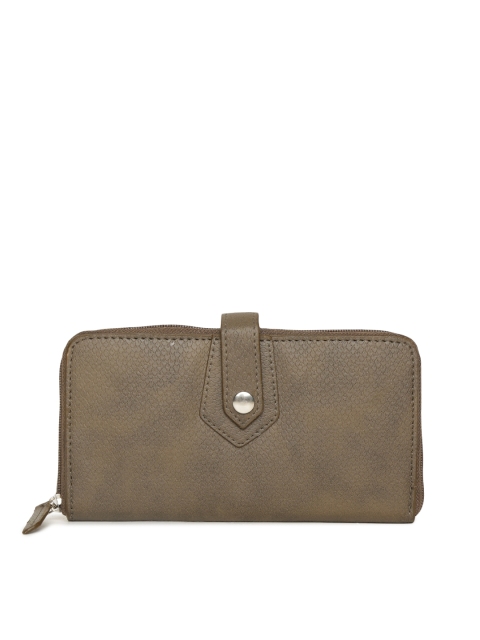 

Baggit Women Brown Solid Zip Around Wallet